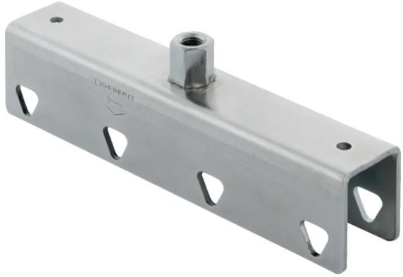 GEBERIT PLUVIA spojovací prvok 200x30x67mm, M10, pre štvorhranný nosný profil, oceľ, pozink