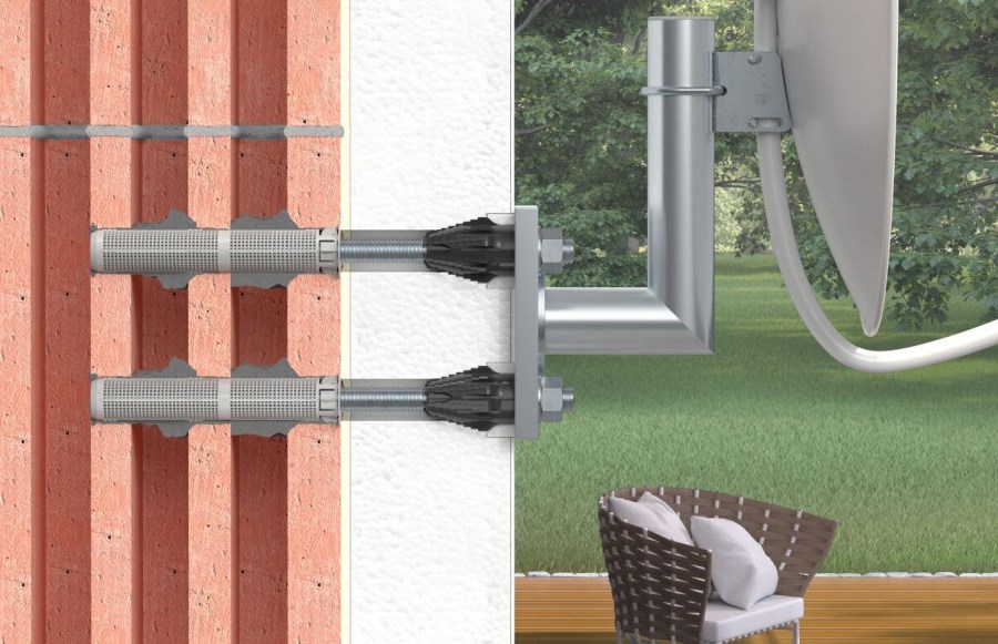 FISCHER THERMAX 16 kotva 16/170 M12, pre dištančnú montáž do zateplenej fasády (balenie)