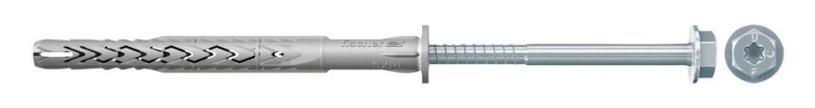 FISCHER SXRL-FUS rámová hmoždinka 14x140mm, so skrutkou so šesťhrannou hlavou, nylon/oceľ pozink