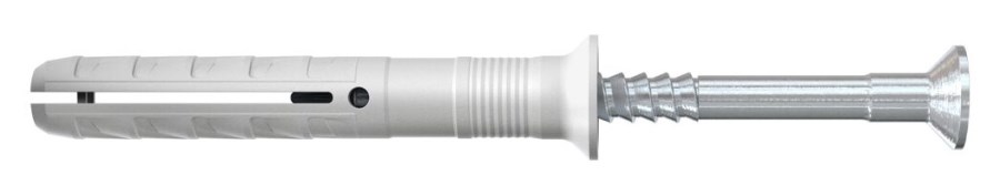 FISCHER N-S natĺkacia hmoždinka 6x40/10 S, s klincom so zápustnou hlavou, nylon/oceľ pozink