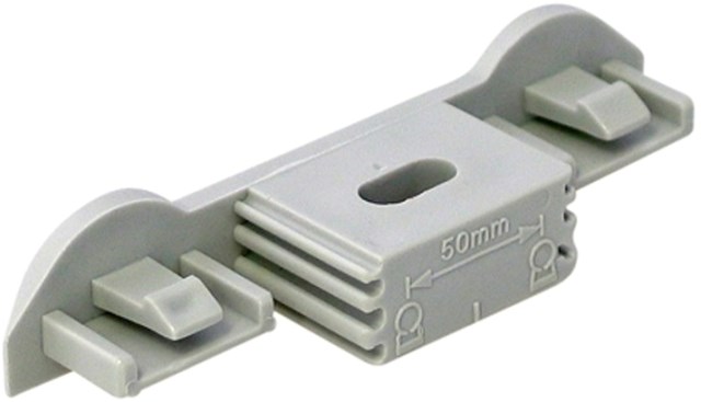 WALRAVEN BIS STARQUICK DUO stenový úchyt 75x20mm polyamid, šedá