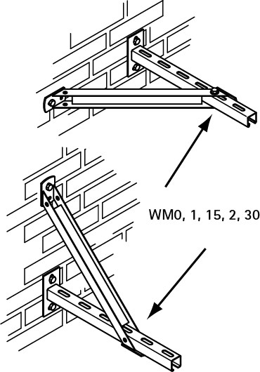 WALRAVEN BIS RAPIDRAIL lištová podpera 350mm, oceľ