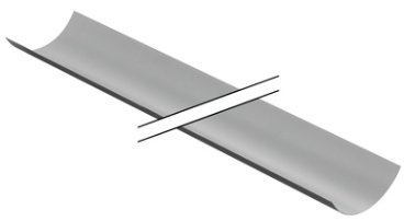 GEBERIT nosné korýtko DN70, 3m, oceľ, čierny lak/pozink (cena za 1 m)