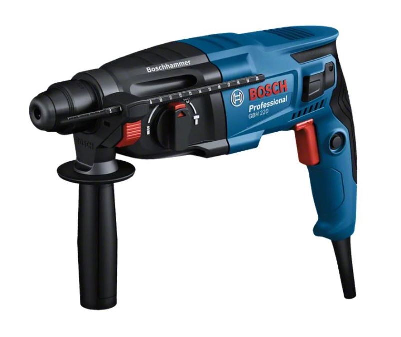 BOSCH PROFESSIONAL PRE GBH 220 kombinované kladivo 2 J, 720 W, SDS Plus, kufor