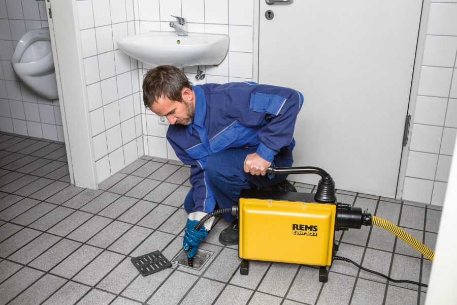 REMS COBRA 22 SET 16+22 elektrický prístroj na čistenie rúrok 20-150 mm, 5x špirála 16 mm, 2,3 m, 5x špirála 22 mm, 4,5 m, sada príslušenstva
