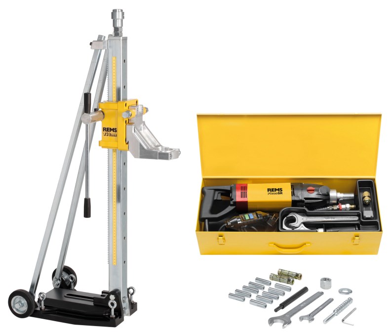 REMS PICUS SR SET TITAN jadrová vŕtačka 2200 W, do 250 mm, REMS TITAN stojan, kufor, príslušenstvo (sada)