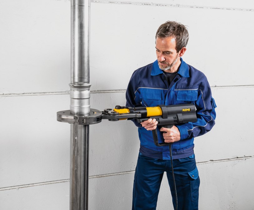 REMS POWER-PRESS XL ACC elektrohydraulický radiálny lis 10-108 mm, 32 kN, s núteným chodom, kufor