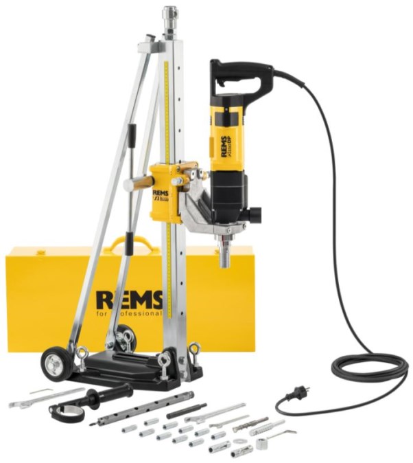 REMS PICUS SD jadrová vŕtačka 2200 W, do 202 mm, REMS TITAN stojan, kufor
