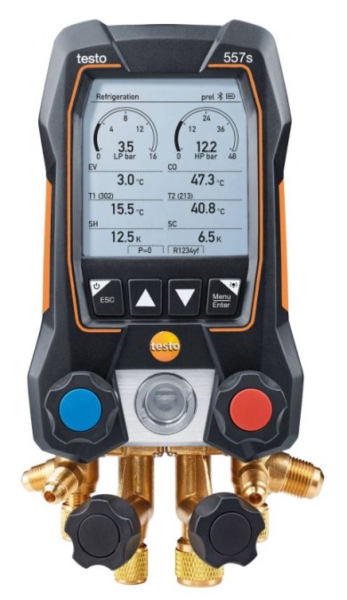 TESTO 557S servisný prístroj pre chladiace systémy, Bluetooth, so sadou plniacich hadíc, v kufri