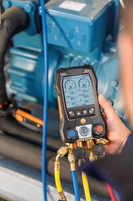 TESTO 557S servisný prístroj pre chladiace systémy, Bluetooth, so sadou plniacich hadíc, v kufri