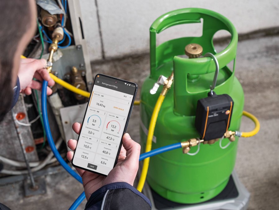 TESTO 560i digitálna váha na chladivá a inteligentný ventil 0-100 kg, Bluetooth