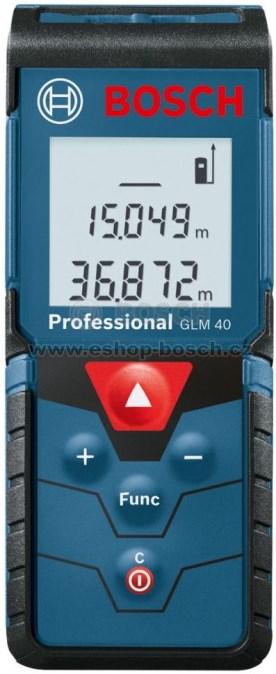 BOSCH PROFESSIONAL GLM 40 laserový diaľkomer 0,15-40 m