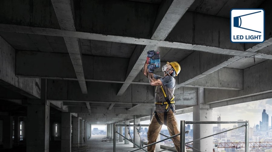BOSCH PROFESSIONAL GBH 180-LI aku kombinované kladivo 2,0 J, 18 V, SDS-Plus, 2x akumulátor 4,0 Ah, nabíjačka, kufor
