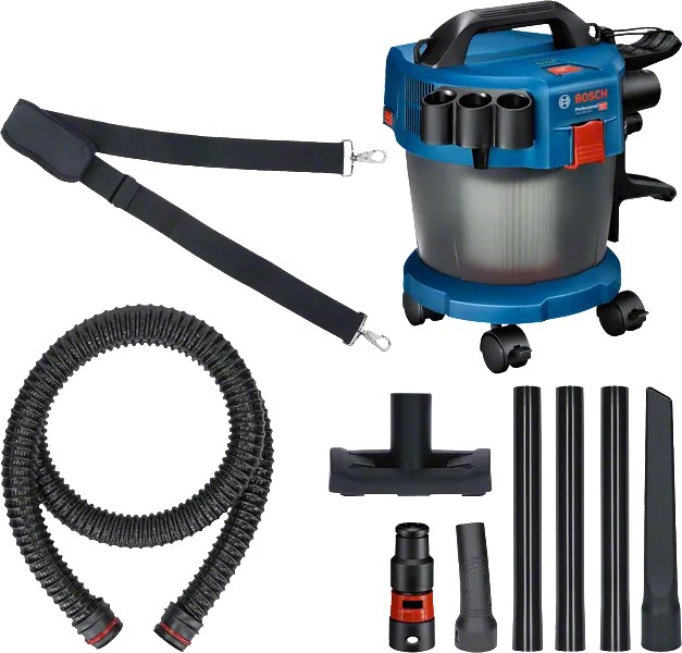 BOSCH PRE HEAVY DUTY GAS 18V-10 L aku vysávač 18 V, na suché a mokré vysávanie, bez akumulátora, bez nabíjačky, príslušenstvo