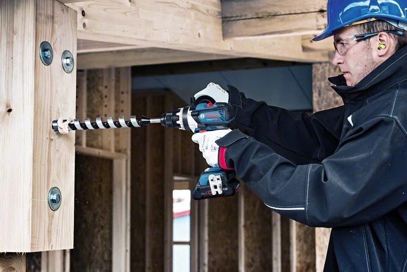 BOSCH GSB 18V-110 C PROFESSIONAL aku vŕtací skrutkovač 18 V, 2x akumulátor 5,0 Ah, nabíjačka, kufor