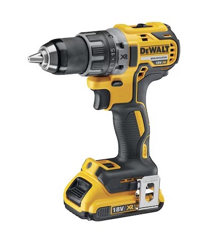 DEWALT DCD791 aku vŕtací skrutkovač 18 V, 2x akumulátor 2,0 Ah, nabíjačka, kufor