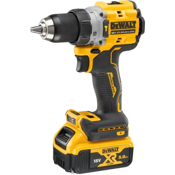 DEWALT DCD805 aku príklepová vŕtačka 18 V, 2x akumulátor 5,0 Ah, nabíjačka, kufor