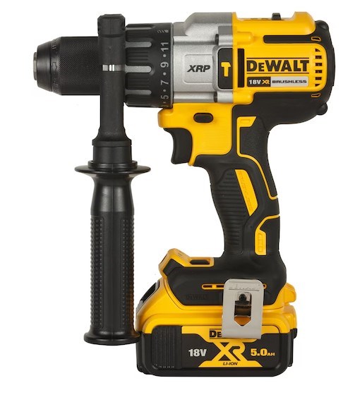 DEWALT DCD996 aku príklepová vŕtačka 18 V, 2x akumulátor 5,0 Ah, nabíjačka, kufor