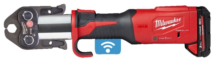 MILWAUKEE M18 ONEBLHPT-302C U-SET aku radiálny lis 12-108 mm, 32 kN, 18 V, 2x akumulátor 3,0 Ah, nabíjačka, čeľuste U 16-20-25, kufor