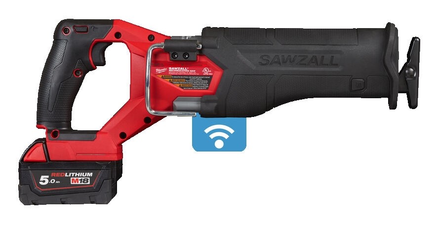 MILWAUKEE M18 ONEFSZ-502X ONE-KEY SAWZALL aku šabľová píla 18 V, 2x akumulátor 5,0 Ah, nabíjačka, kufor