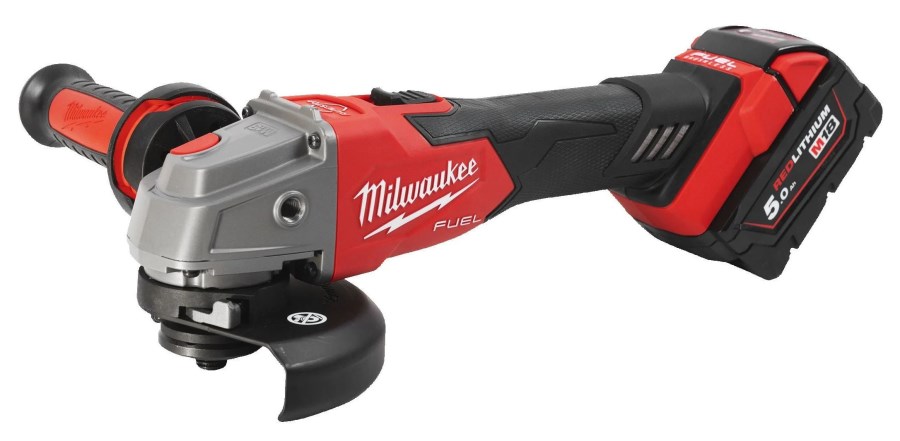 MILWAUKEE M18 FUEL FSAG125XB-502X aku uhlová brúska 125 mm, 18 V, 2x akumulátor 5,0 Ah, nabíjačka, kufor