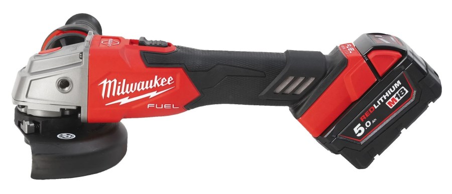 MILWAUKEE M18 FUEL FSAG125XB-502X aku uhlová brúska 125 mm, 18 V, 2x akumulátor 5,0 Ah, nabíjačka, kufor