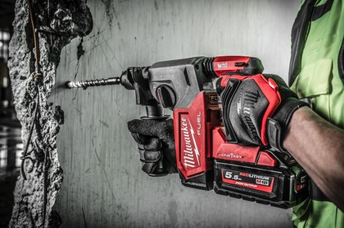 MILWAUKEE M18 ONEFHX-0 FUEL ONE-KEY aku kombinované kladivo 2,5 J, 18 V, SDS-Plus, bez akumulátora, bez nabíjačky