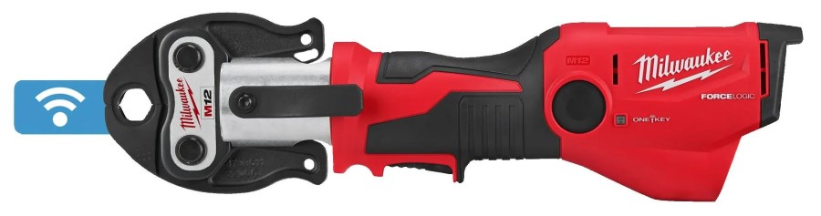 MILWAUKEE M12 ONEHPT-202C TH-SET aku radiálny lis 12-40 mm, 19 kN, 12 V, 2x akumulátor 2,0 Ah, nabíjačka, čeľuste TH 16-20-26, kufor (sada)