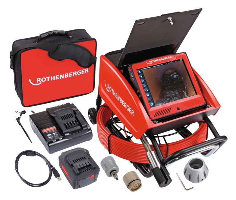 ROTHENBERGER ROCAM 4 PLUS inšpekčná kamera 40-300 mm, hlava 40 mm, kábel 65 m, displej 10,4", príslušenstvo