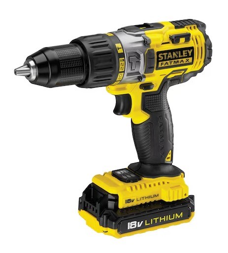 STANLEY FATMAX FMC625D2 aku príklepová vŕtačka 18 V, 2x akumulátor 2,0 Ah, nabíjačka, kufor