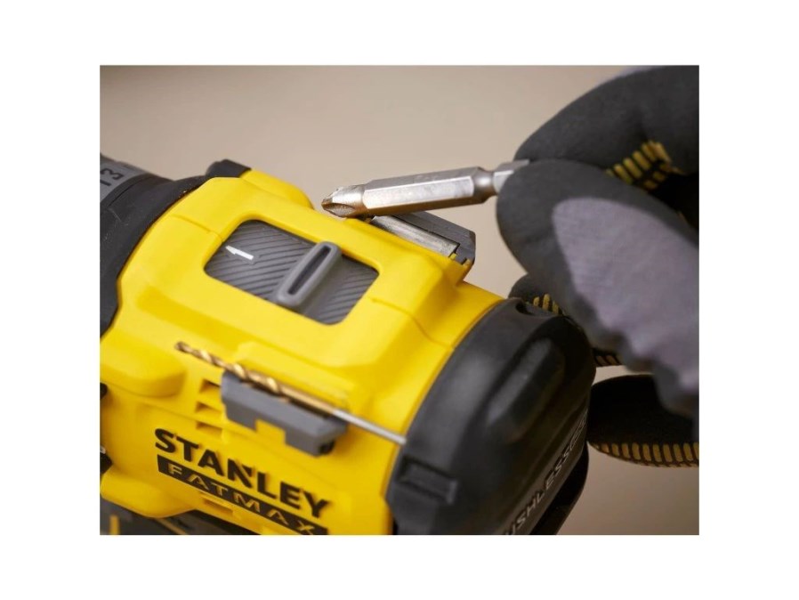 STANLEY FATMAX V20 SFMCD726D2K aku príklepová vŕtačka 18 V, 2x akumulátor 2,0 Ah, nabíjačka, kufor