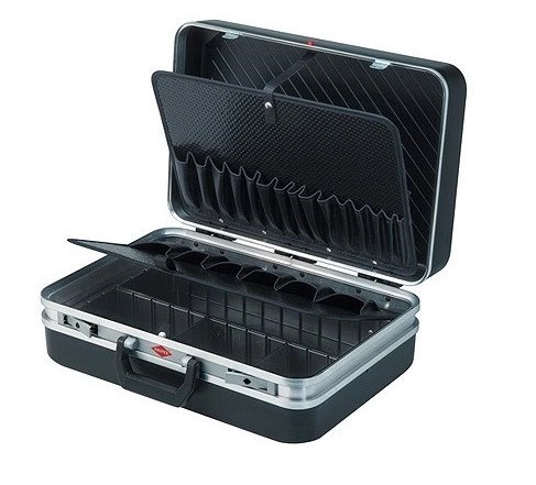 KNIPEX NEW CLASSIC BASIC kufor na náradie 48x18x38 cm, hovädzia koža, čierna