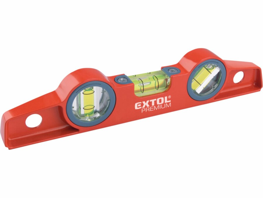 EXTOL PREMIUM vodováha 250 mm, 3x libela, s magnetmi