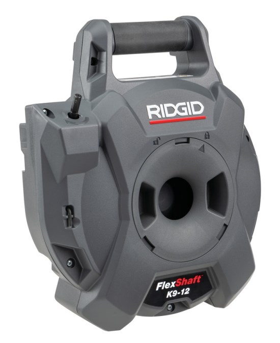 RIDGID FLEXSHAFT K9-12 SET elektrický prístroj na čistenie rúrok 32-50 mm, kábel 6 mm, 9 m, bez hnacieho náradia, súprava príslušenstva