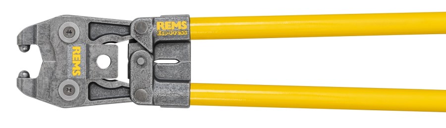 REMS ECO-PRESS ručný radiálny lis 10–26 mm, s aretovateľným koncovým dorazom