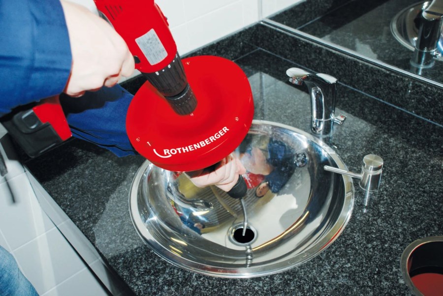 ROTHENBERGER ROSPI ECO 10 prístroj na čistenie rúrok 20-50 mm, špirála 10 mm, 10 m, ručný/elektrický pohon (sada)