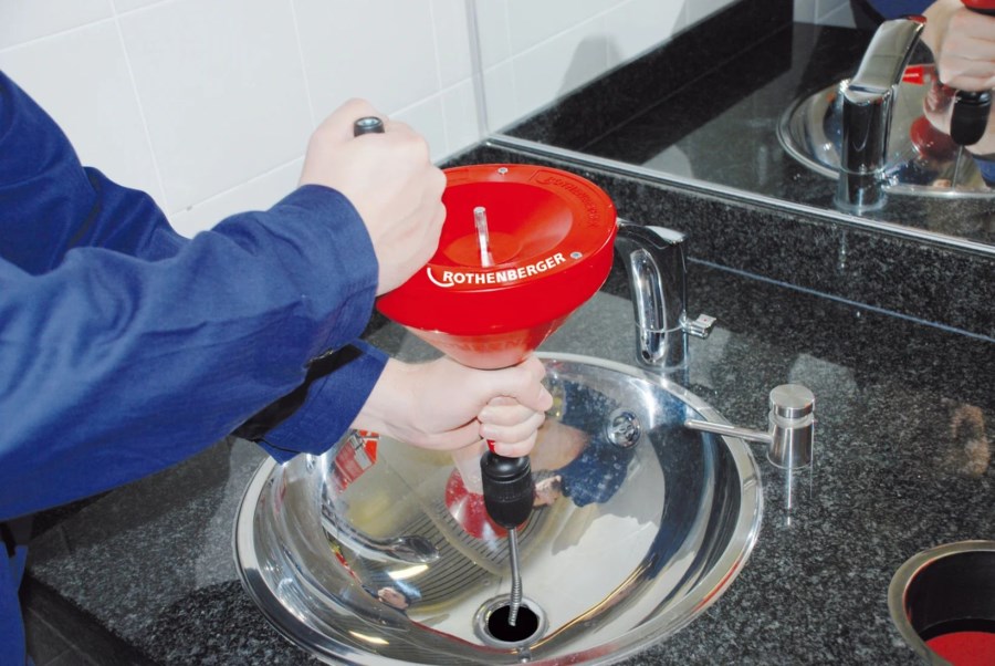 ROTHENBERGER ROSPI ECO 10 prístroj na čistenie rúrok 20-50 mm, špirála 10 mm, 10 m, ručný/elektrický pohon (sada)