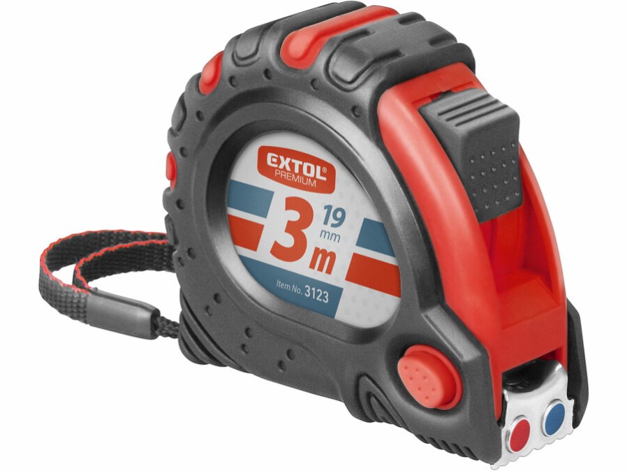 EXTOL PREMIUM zvinovací meter 3 m, s magnetom
