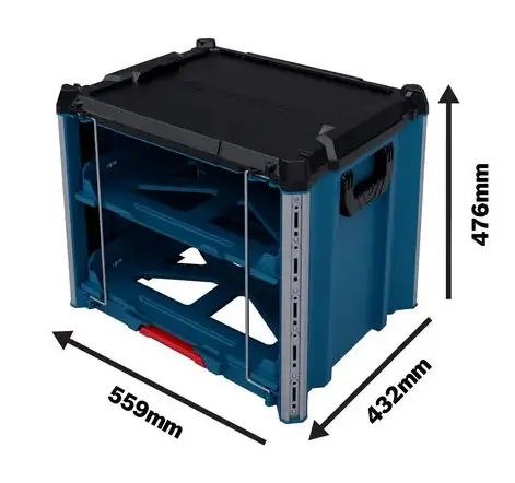 BOSCH L-BOXX CONTRACTOR RACK 2 regál na kufre 43x48x56 cm, pre 2 kufre