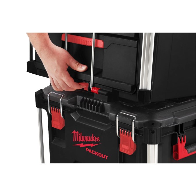 MILWAUKEE PACKOUT box na náradie 36x56x41 cm, 2 zásuvky