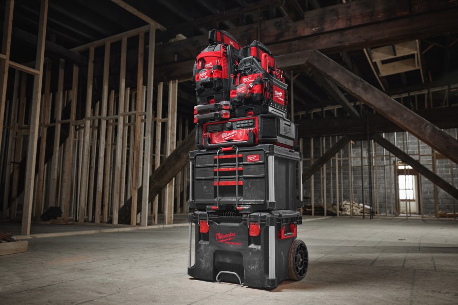 MILWAUKEE PACKOUT box na náradie 36x56x41 cm, 2+1 zásuvka