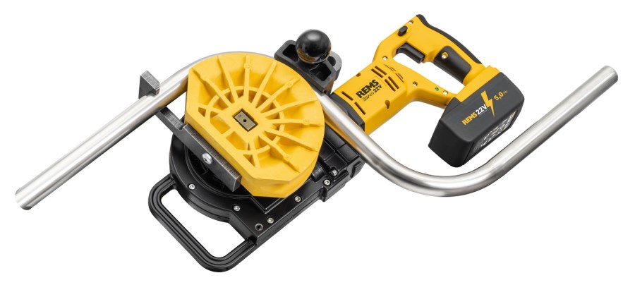 REMS CURVO 22 V aku ohýbačka 10-40 mm, do 180°, 21,6 V, akumulátor 5,0 Ah, nabíjačka, segmenty 15-18-22-28 mm, kufor