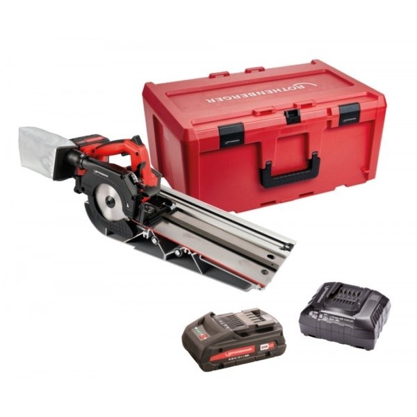 ROTHENBERGER PIPECUT MINI aku kotúčová píla 20-110 mm, 18 V, akumulátor 4,0 Ah, nabíjačka, kufor, príslušenstvo