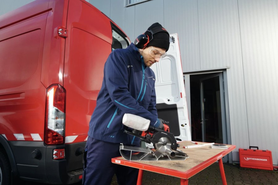ROTHENBERGER PIPECUT MINI aku kotúčová píla 20-110 mm, 18 V, akumulátor 4,0 Ah, nabíjačka, kufor, príslušenstvo