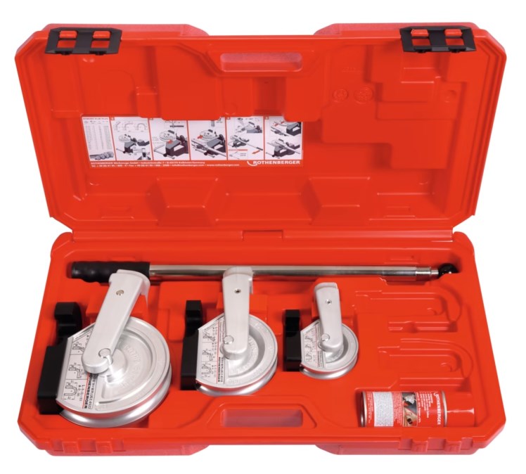 ROTHENBERGER ROBEND H+W PLUS ručná ohýbačka 8-22 mm, 180°, segmenty 15-18-22 mm, kufor