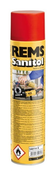 REMS SANITOL bezminerálna závitorezná látka 0,6 l, červená