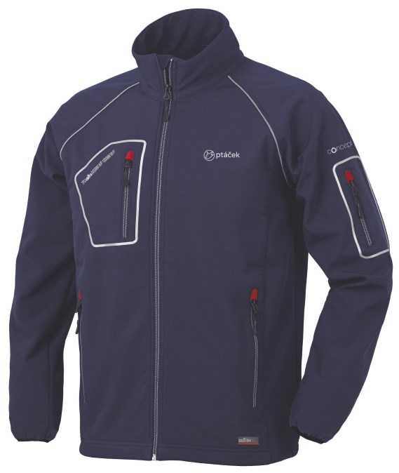 CONCEPT bunda softshell 2XL, tmavo modrá