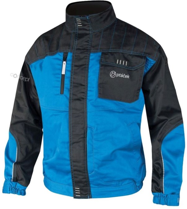 CONCEPT 4TECH montérková blúza 3XL, modrá/čierna