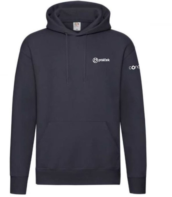 CONCEPT mikina s kapucňou L, tmavo modrá