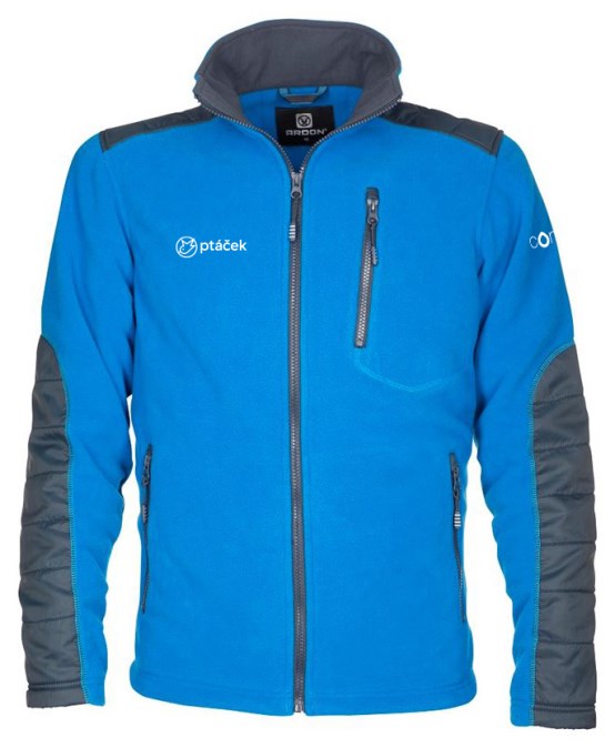 CONCEPT 4TECH mikina fleece L, modrá/čierna